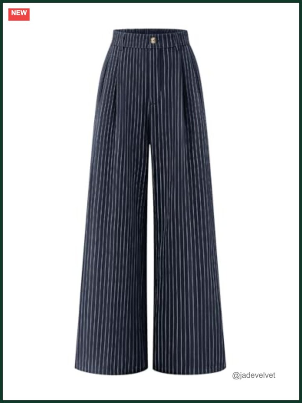 Women's Wide Leg Striped Business Work Palazzo Pants High Waisted Stretchy